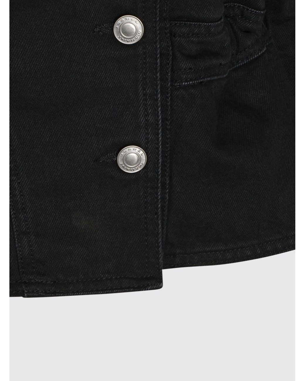 Isabel Marant Blue Double-Breasted Cropped Jacket