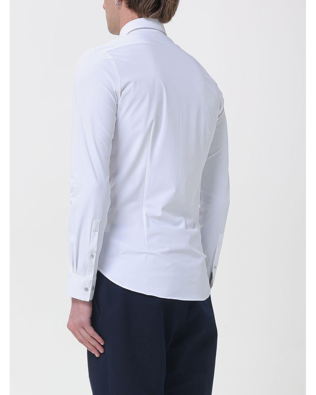 Michael Kors White Stretch Jersey Shirt for men