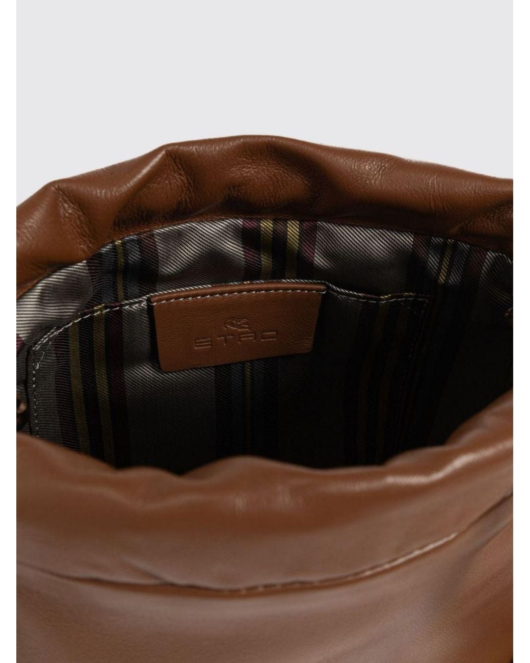 Etro Brown Kalispera Mini Bucket Bag