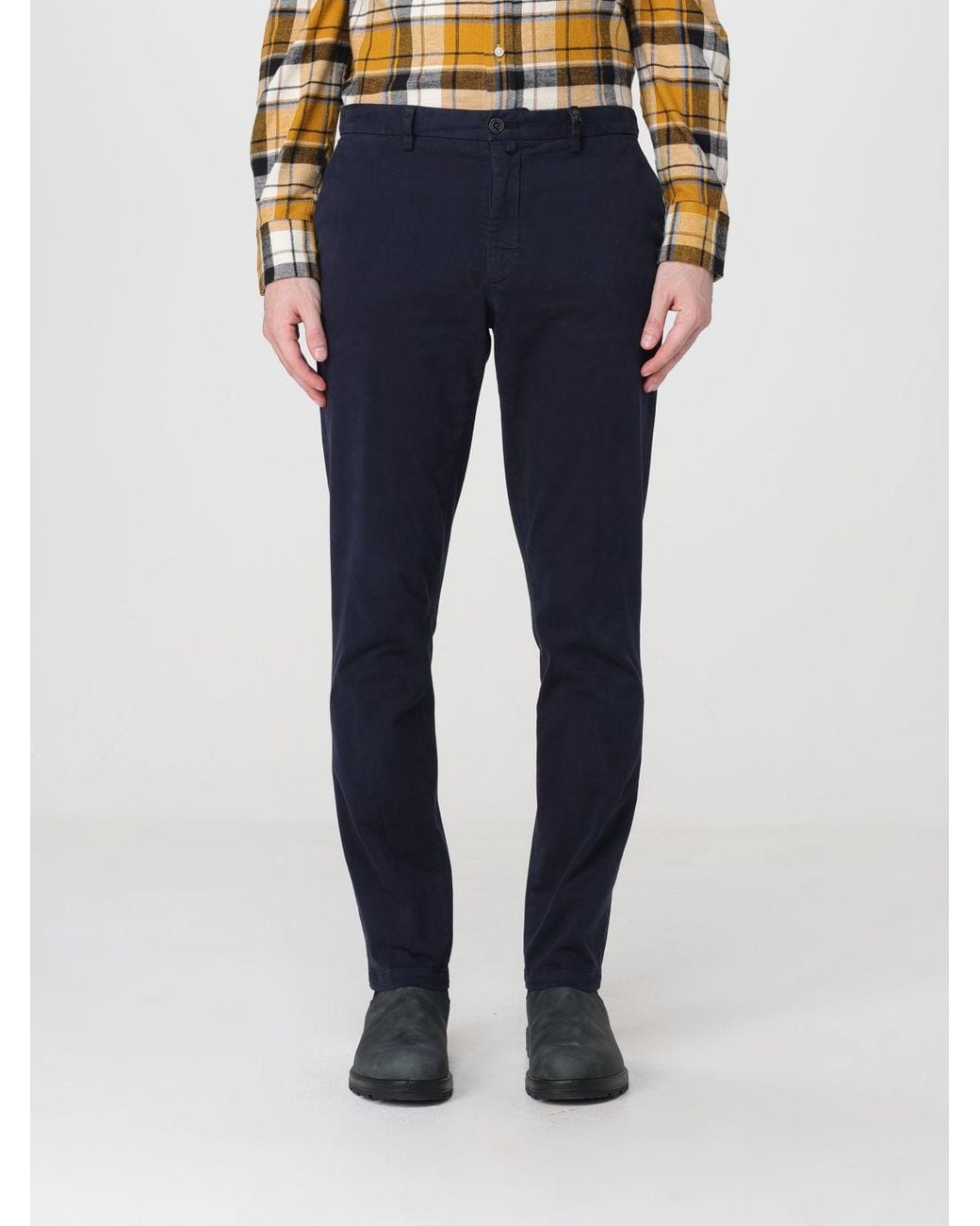 Brooksfield Blue Pants for men