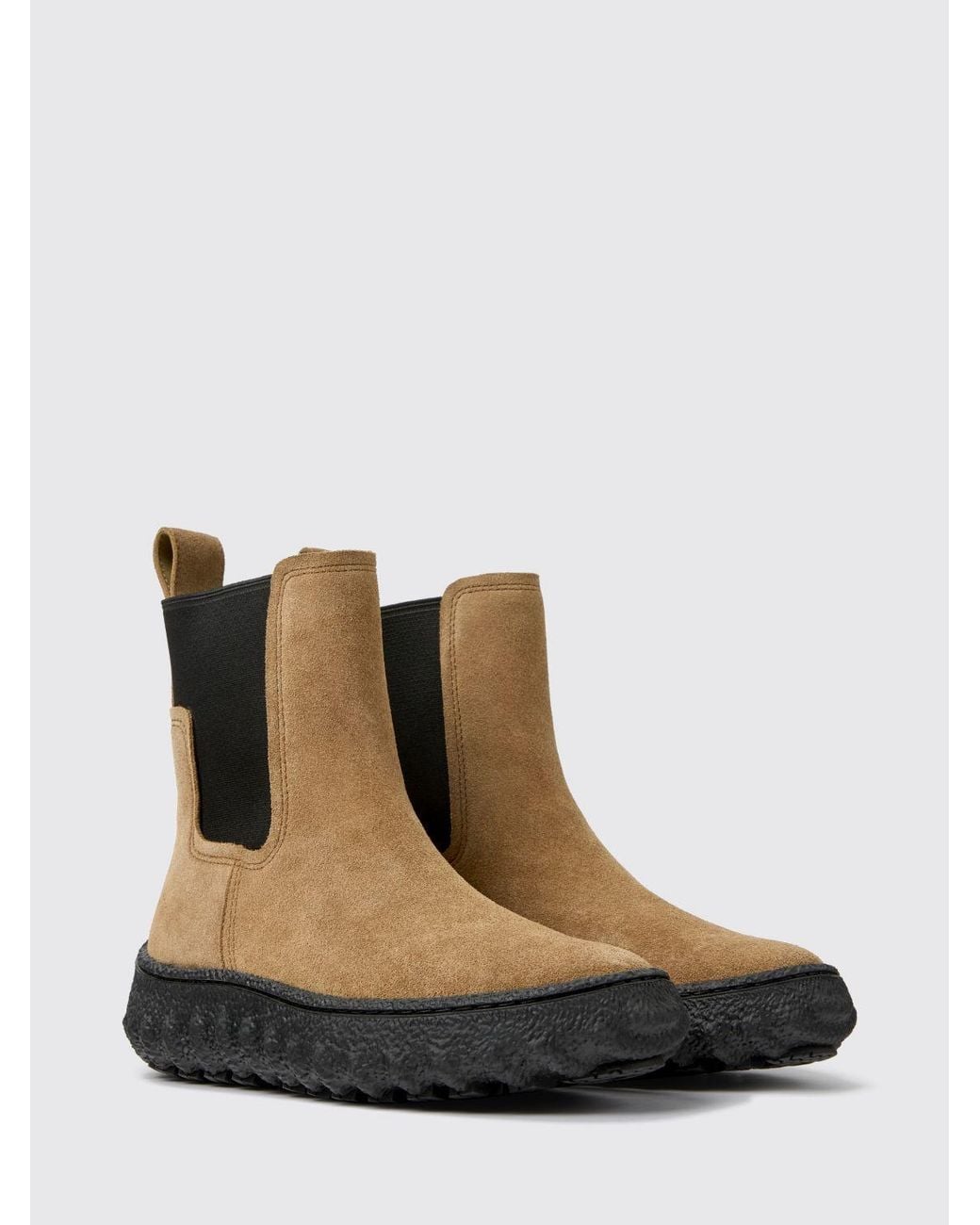 Camper Brown Flat Ankle Boot