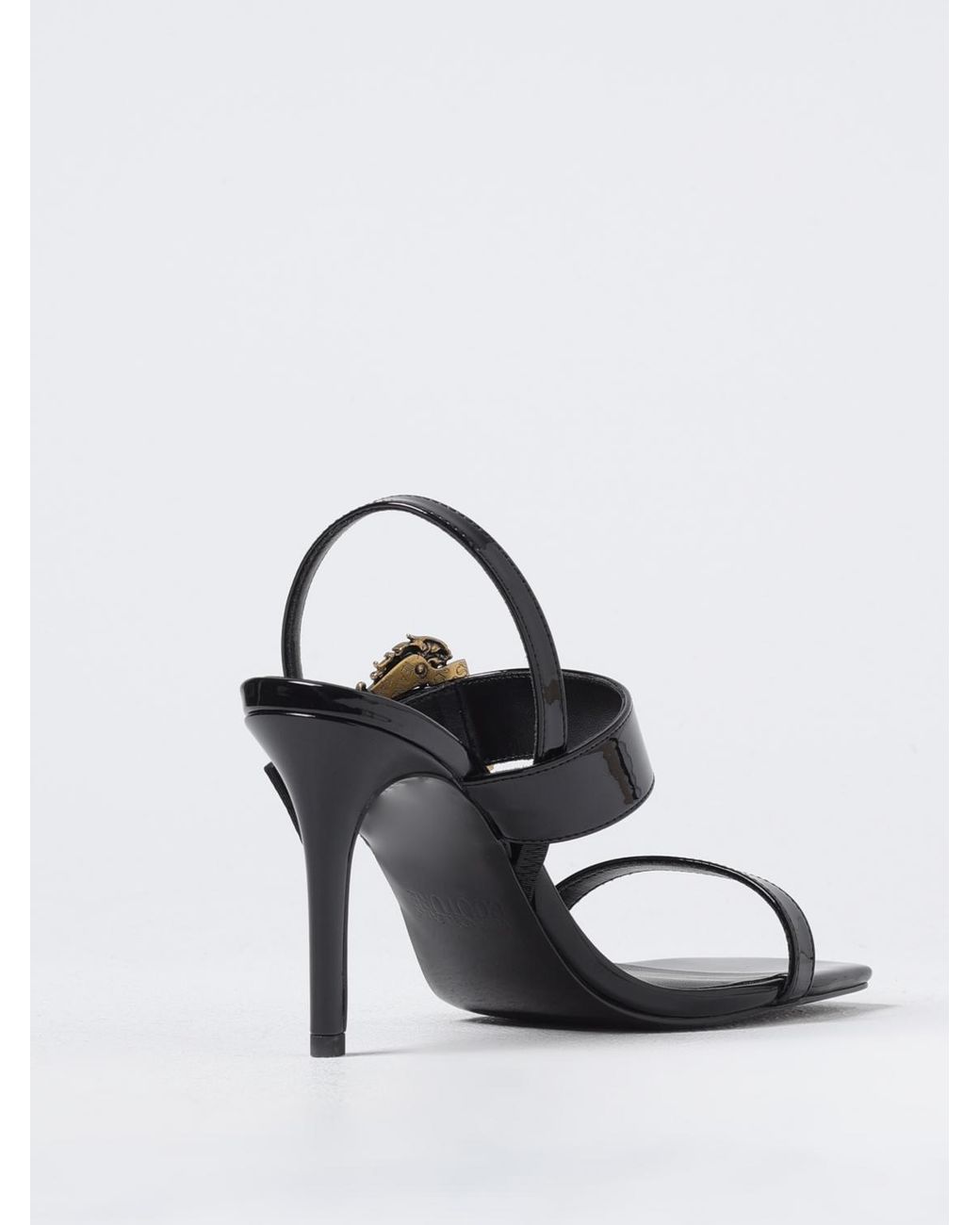 Versace Jeans Couture White Heeled Sandals