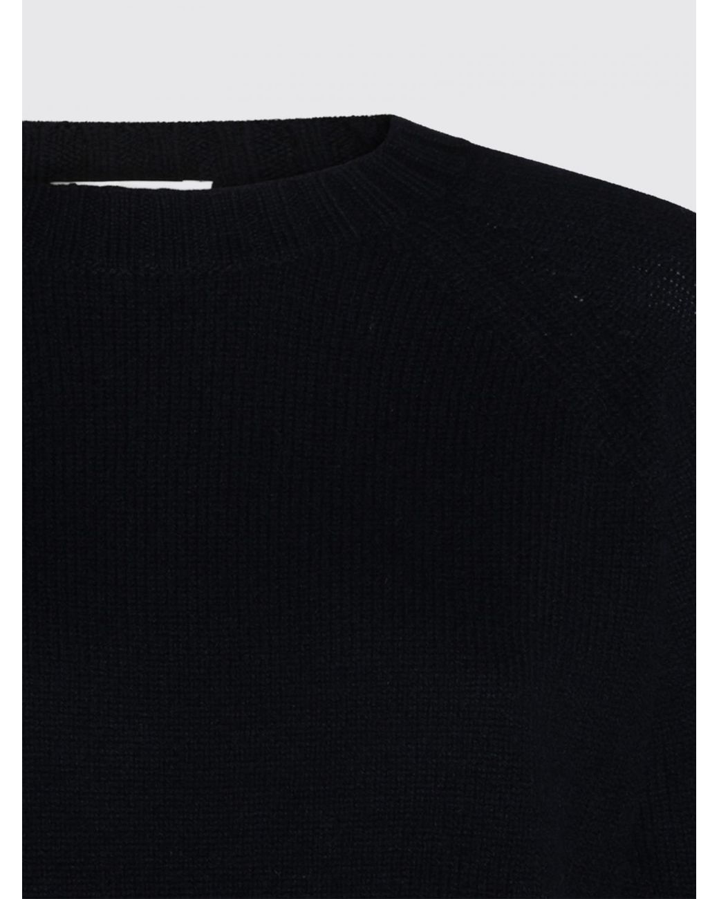 Allude Blue Langärmeliger Rundhalspullover Aus Kaschmir Mit Geripptem Saum