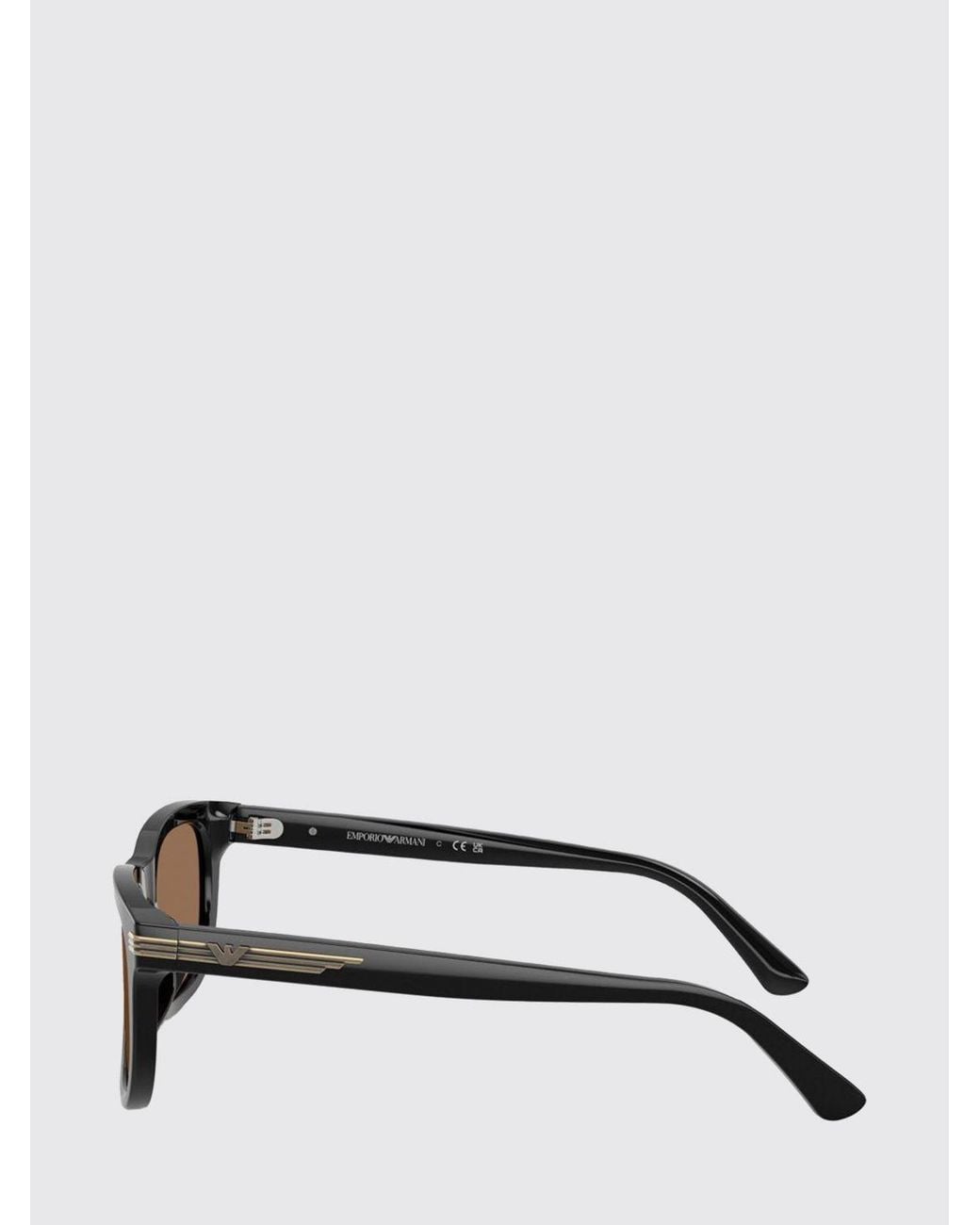 Emporio Armani Gray Aviator Sunglasses for men