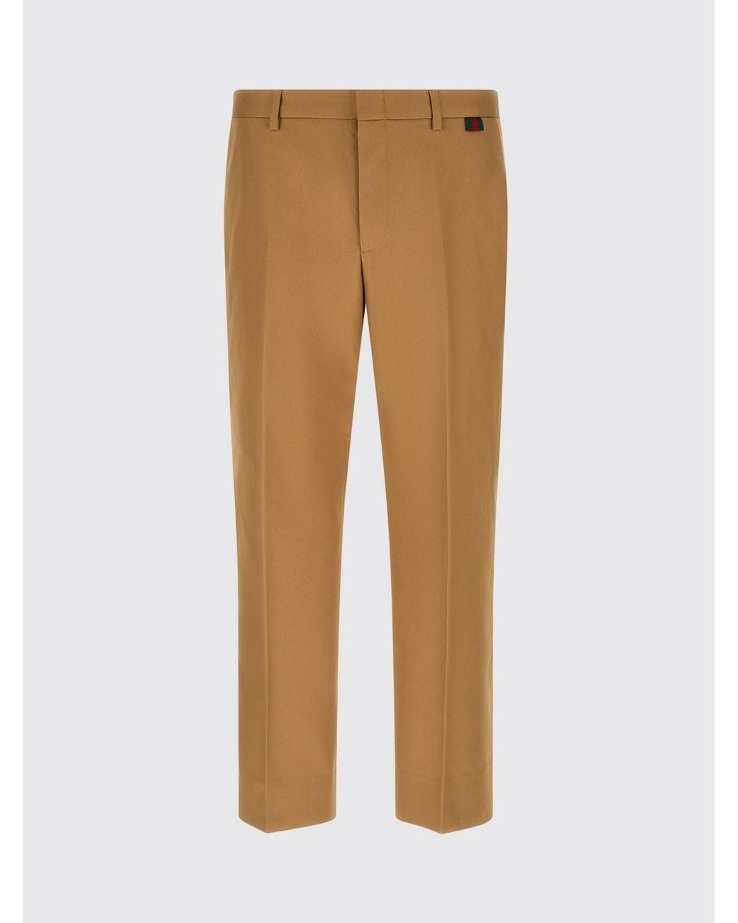 Gucci Natural Cotton Chino Trousers for men