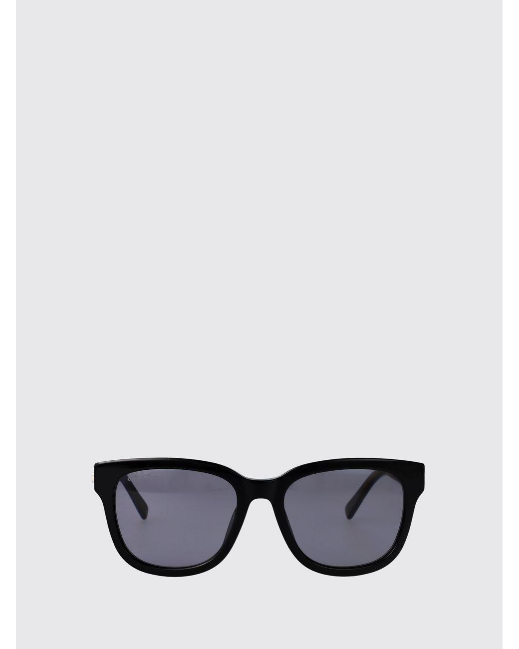 Gucci White Cat-Eye Acetate Sunglasses With Gg Monogram And Dark Lenses