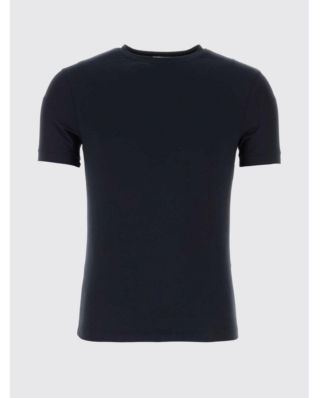 Giorgio Armani Blue Viscose T-Shirt for men