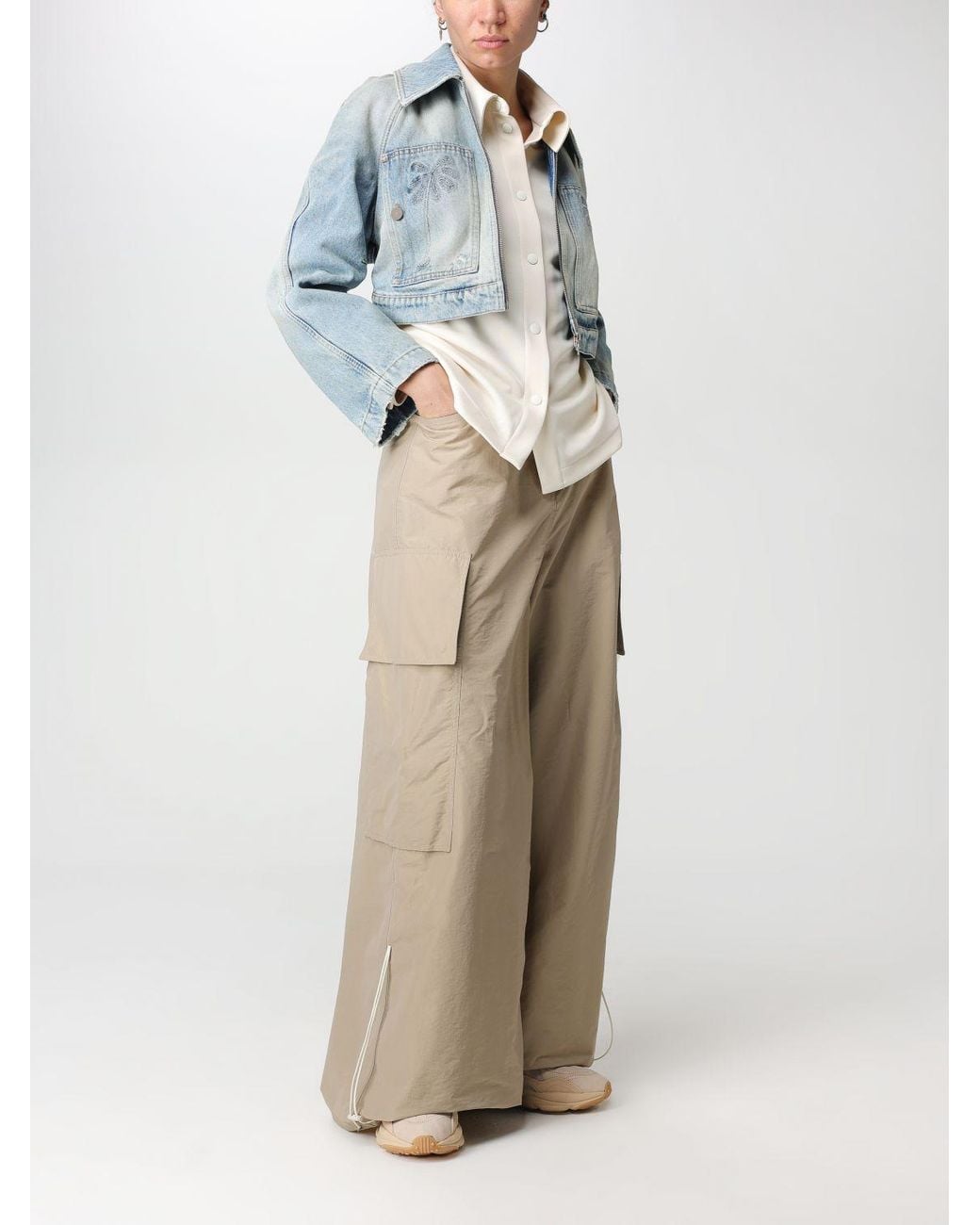 Palm Angels Natural Trousers