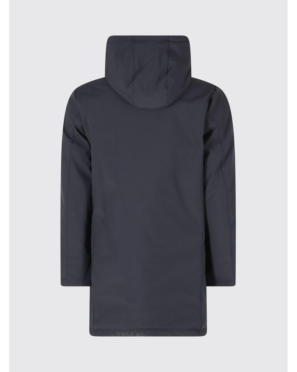 People Of Shibuya Blue Knee-Length Technical Fabric Parka With Primaloft Padding for men