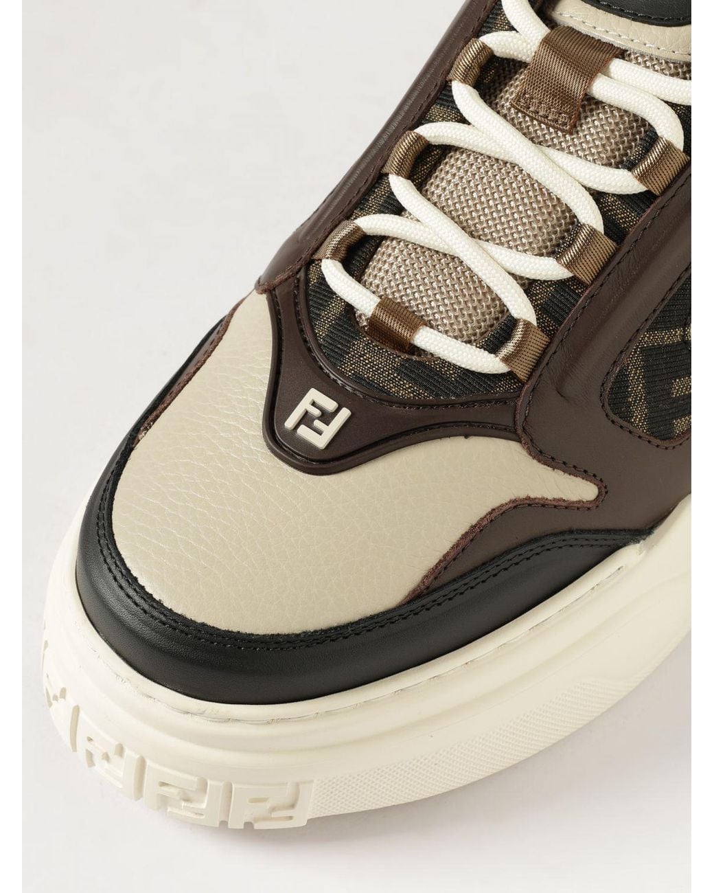 Fendi White Force Trainers for men