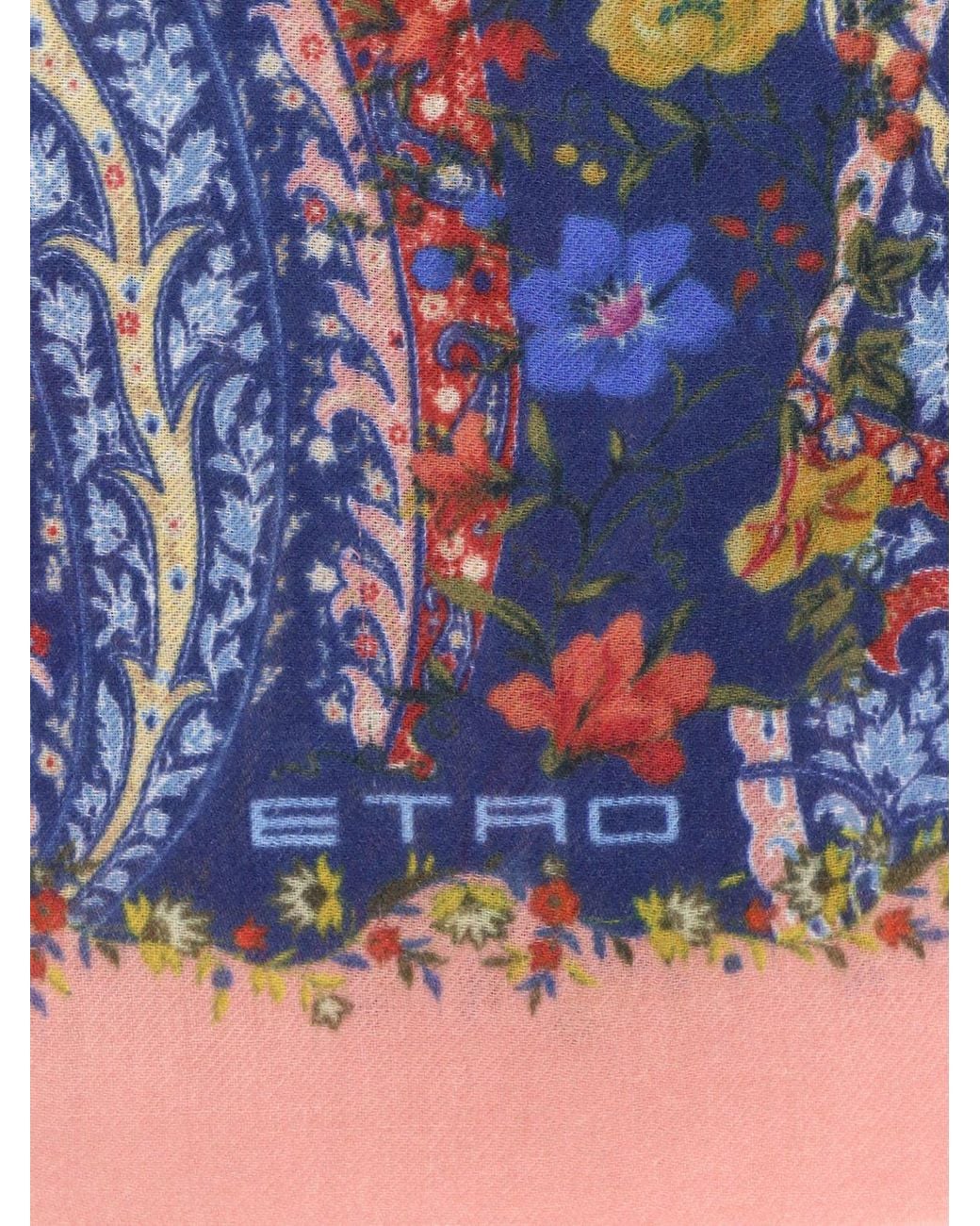 Etro Blue Neck Scarf