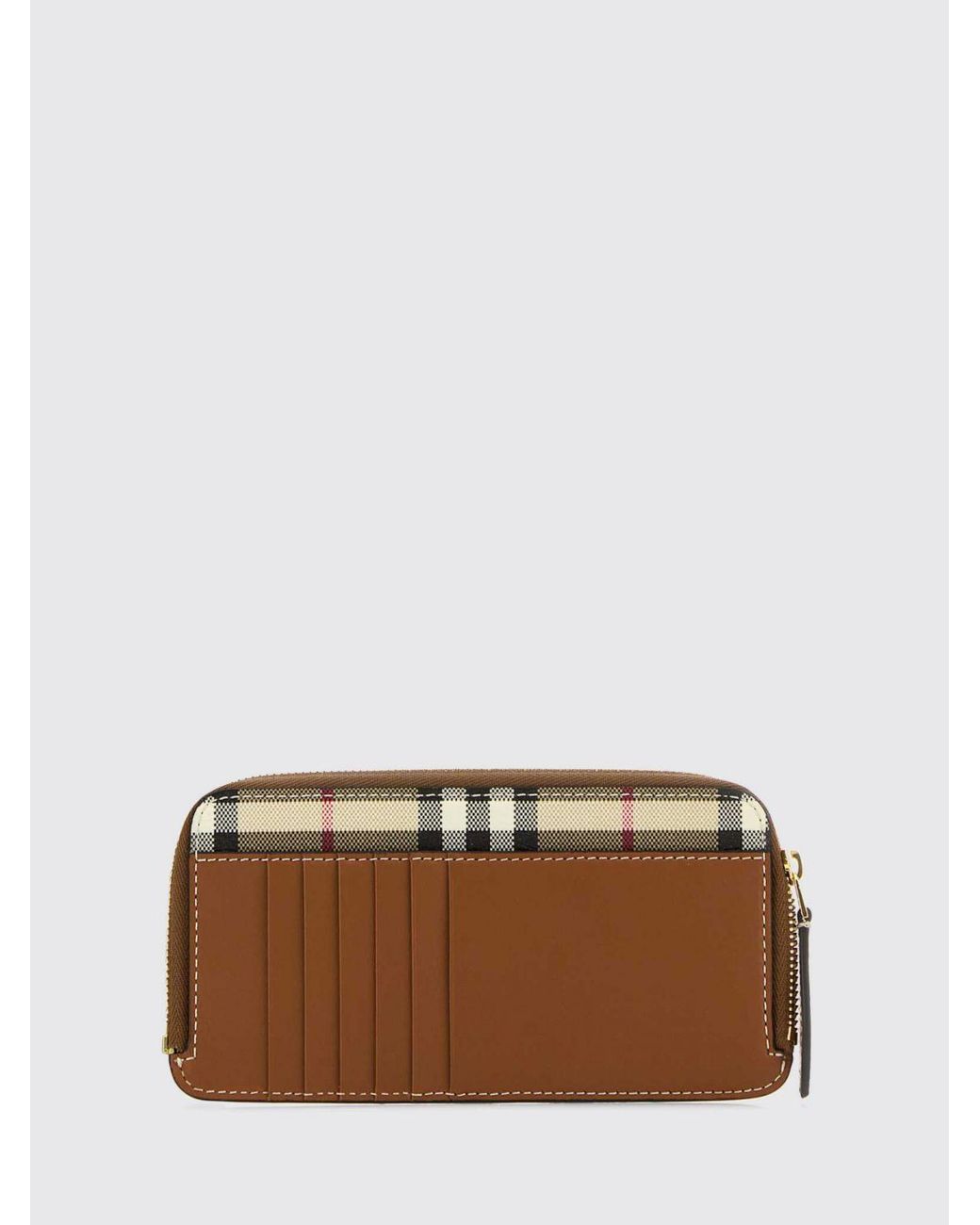 Burberry Natural Check Canvas Wallet