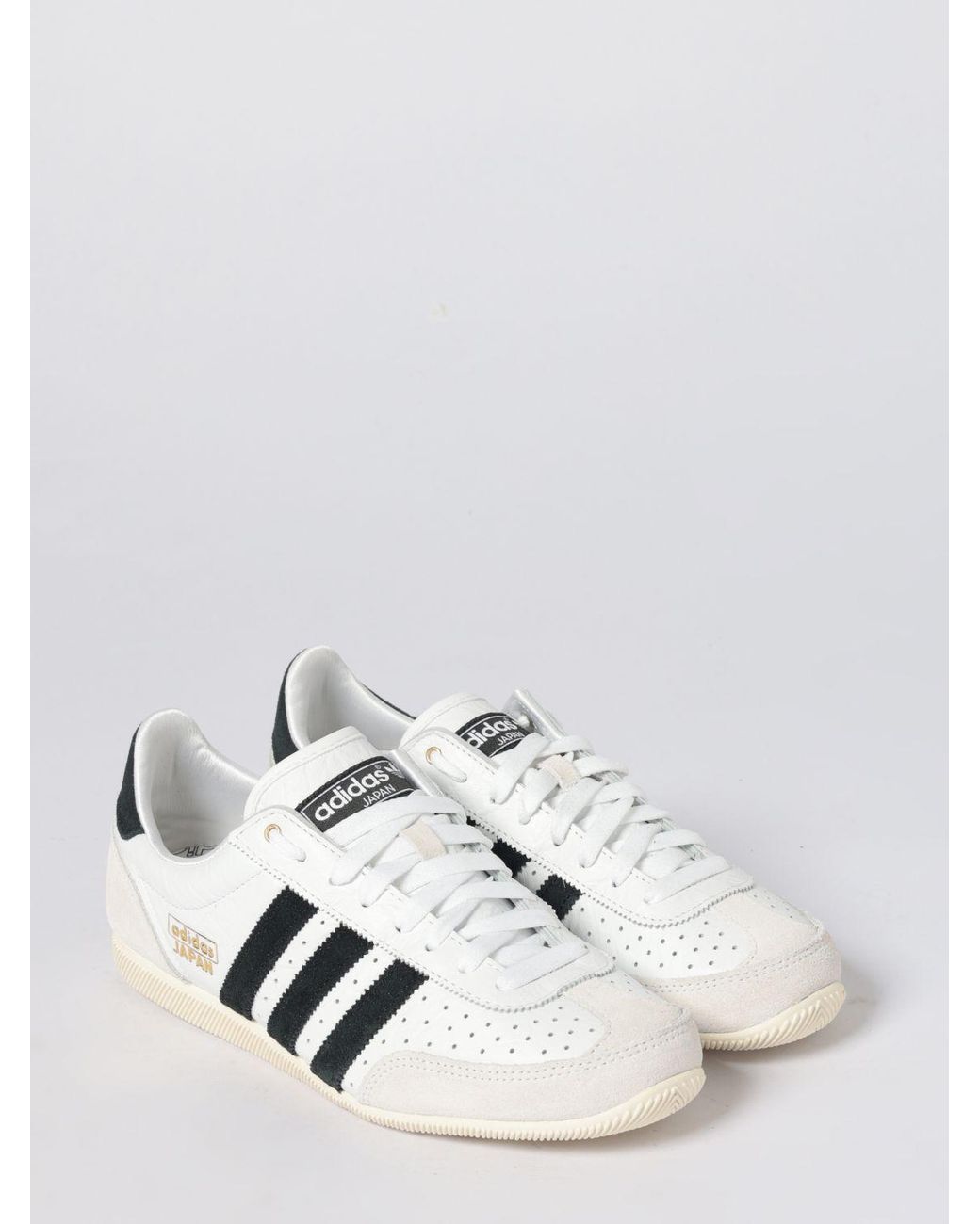 Adidas Originals White Japan Leather Sneakers for men