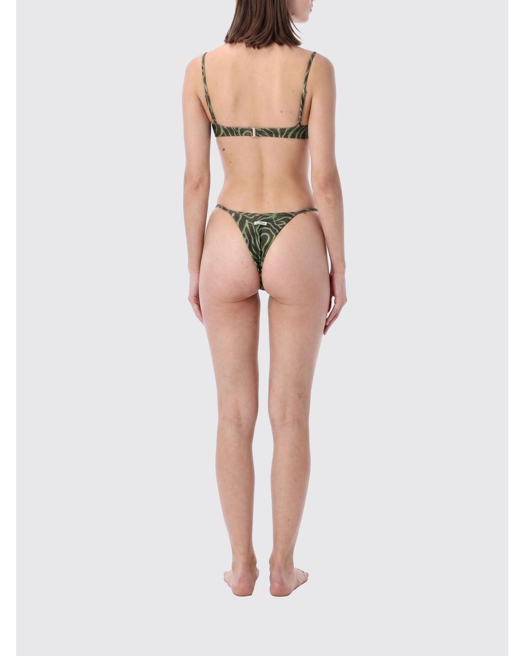 MATINEÉ Natural Zebra Print Triangle Bikini With Underwire And Brazilian Briefs