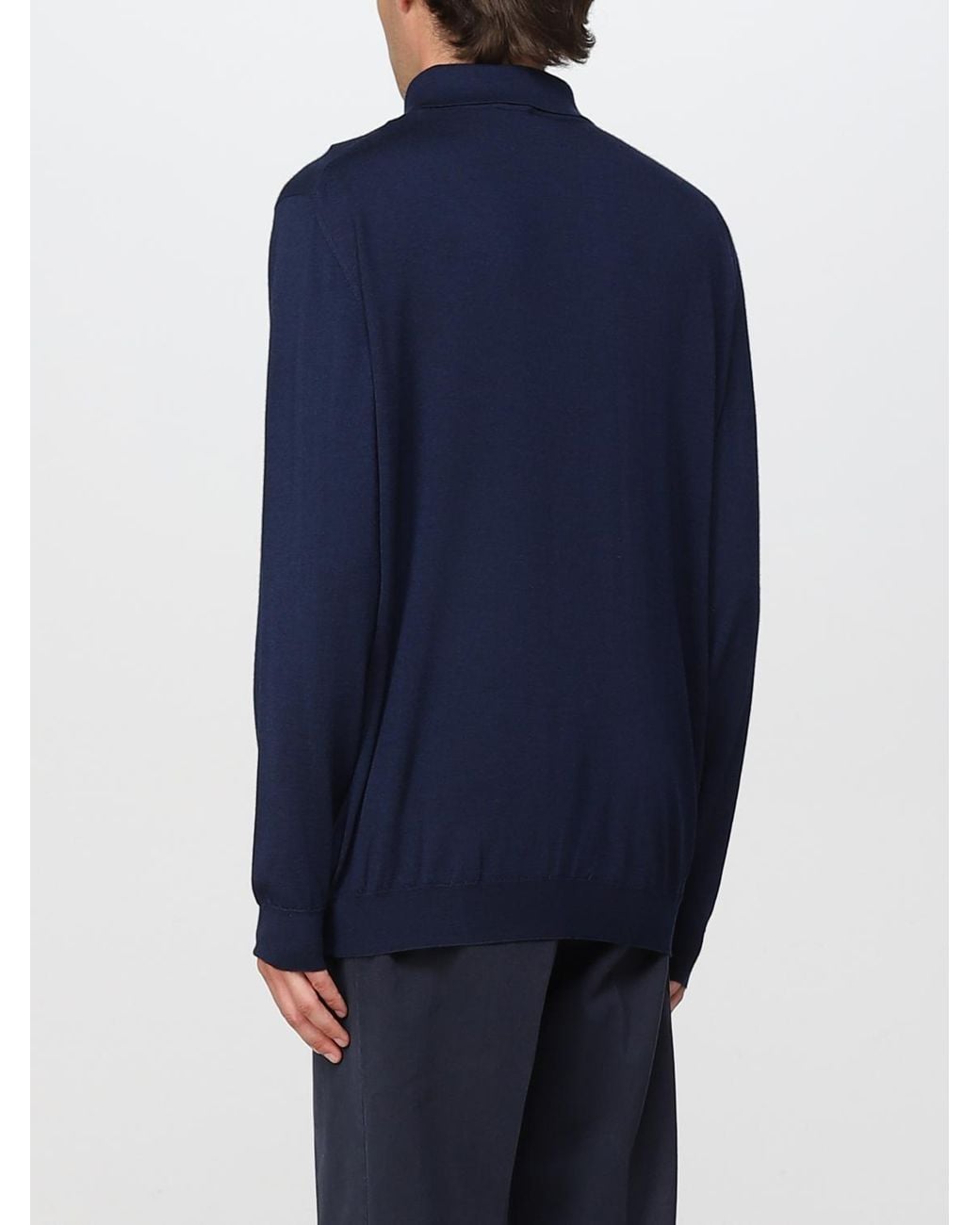 Kiton Blue Polo Shirt for men