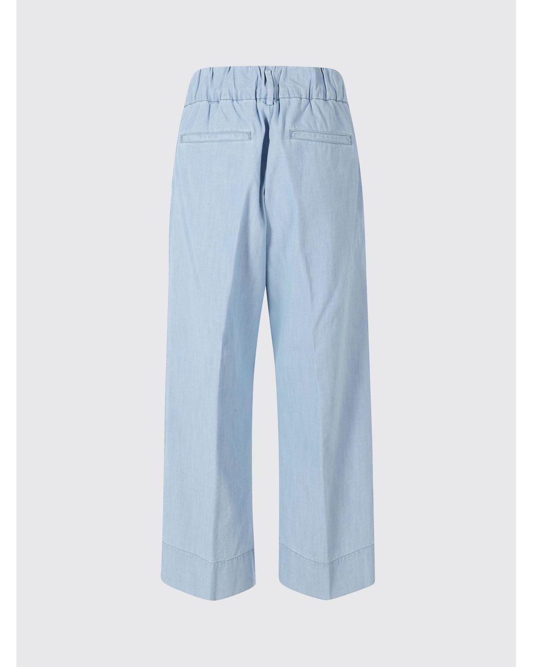 Myths Blue Cotton Palazzo Trousers