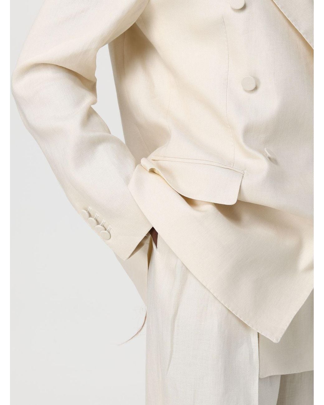 Tagliatore Natural Double-Breasted Linen Blend Suit