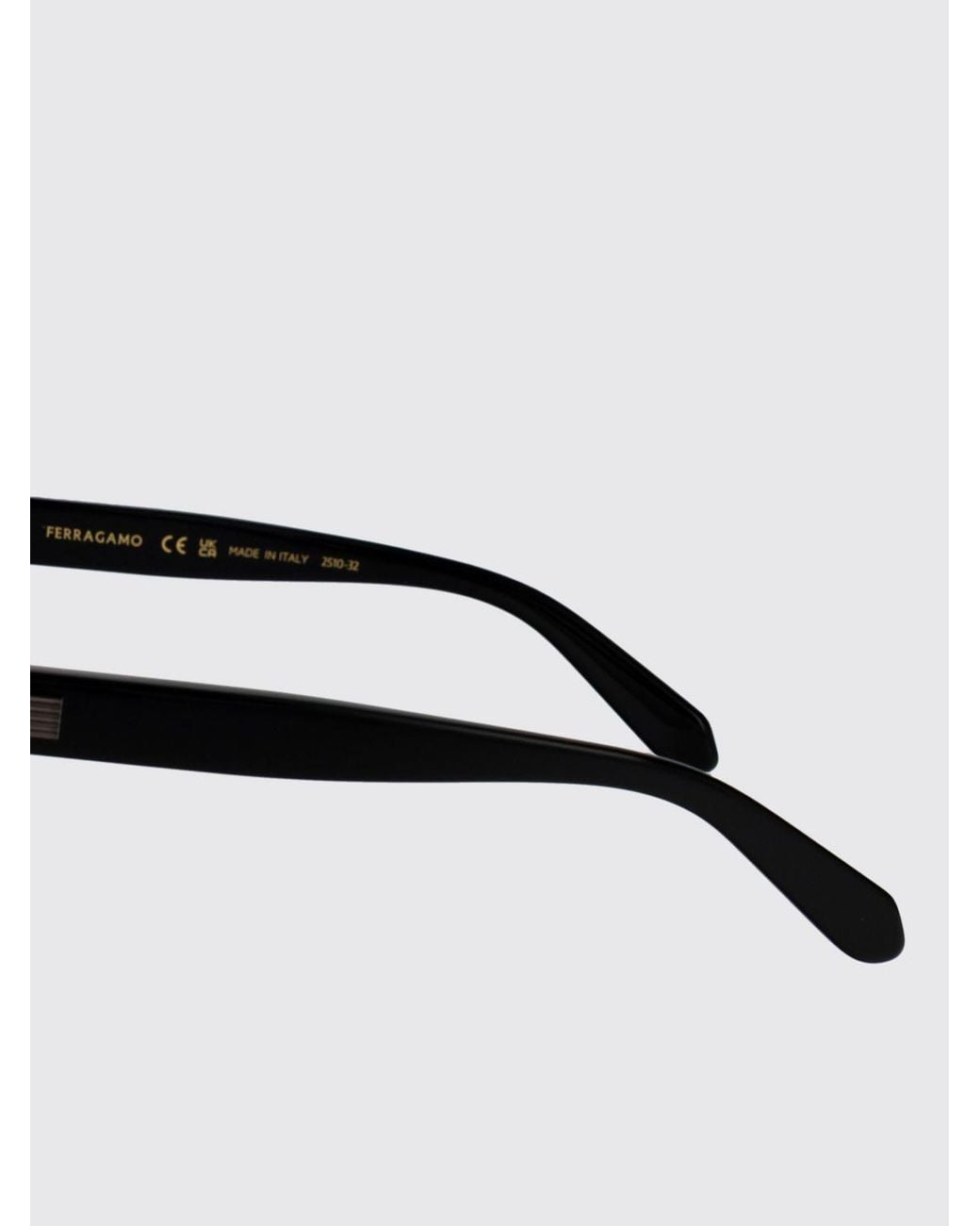 Ferragamo White Rectangular Aviator Sunglasses for men