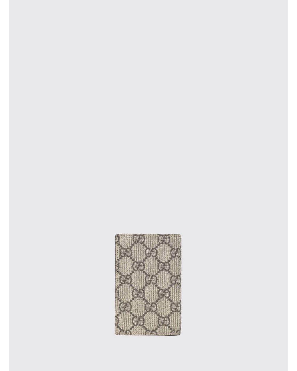 Gucci White Gg Supreme Monogram Bifold Wallet for men