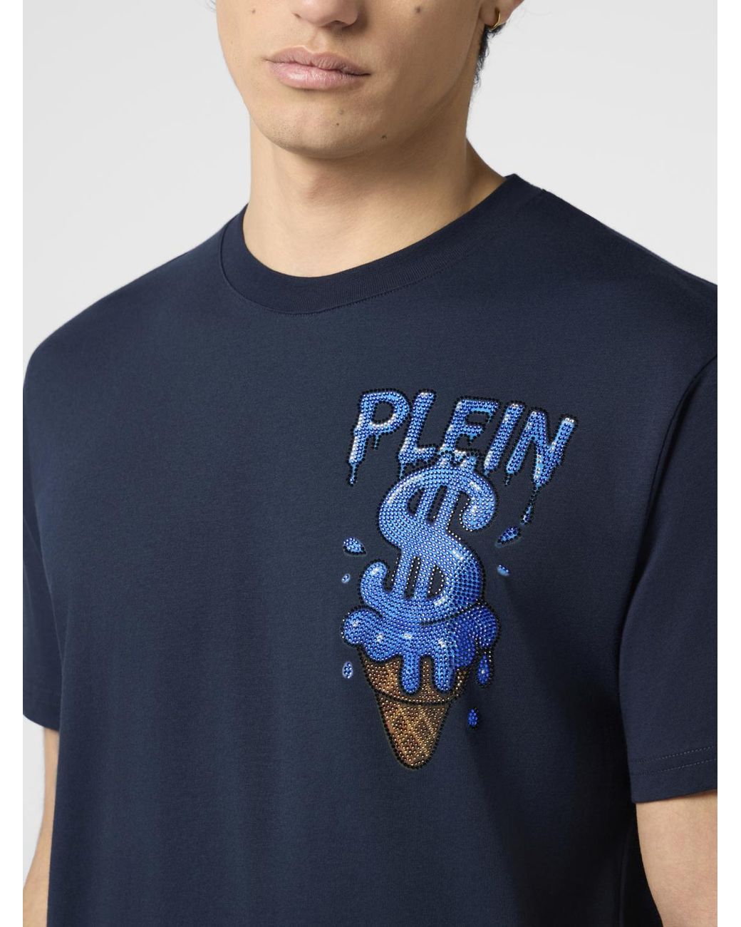 Philipp Plein Blue T-Shirt for men