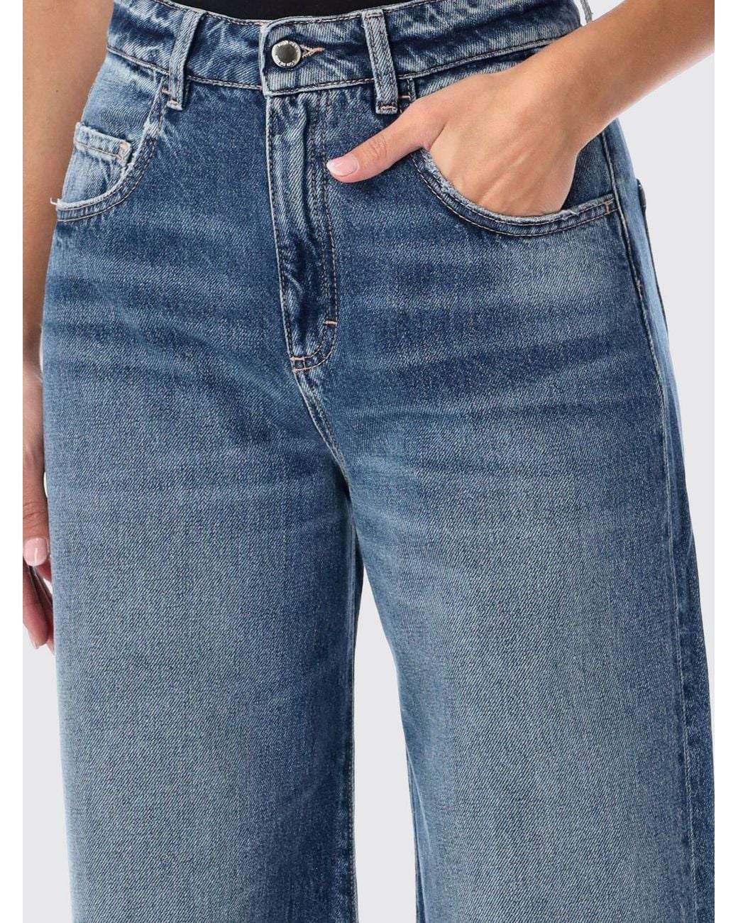 ICON DENIM Blue Poppy High-Waisted Wide Leg Jeans