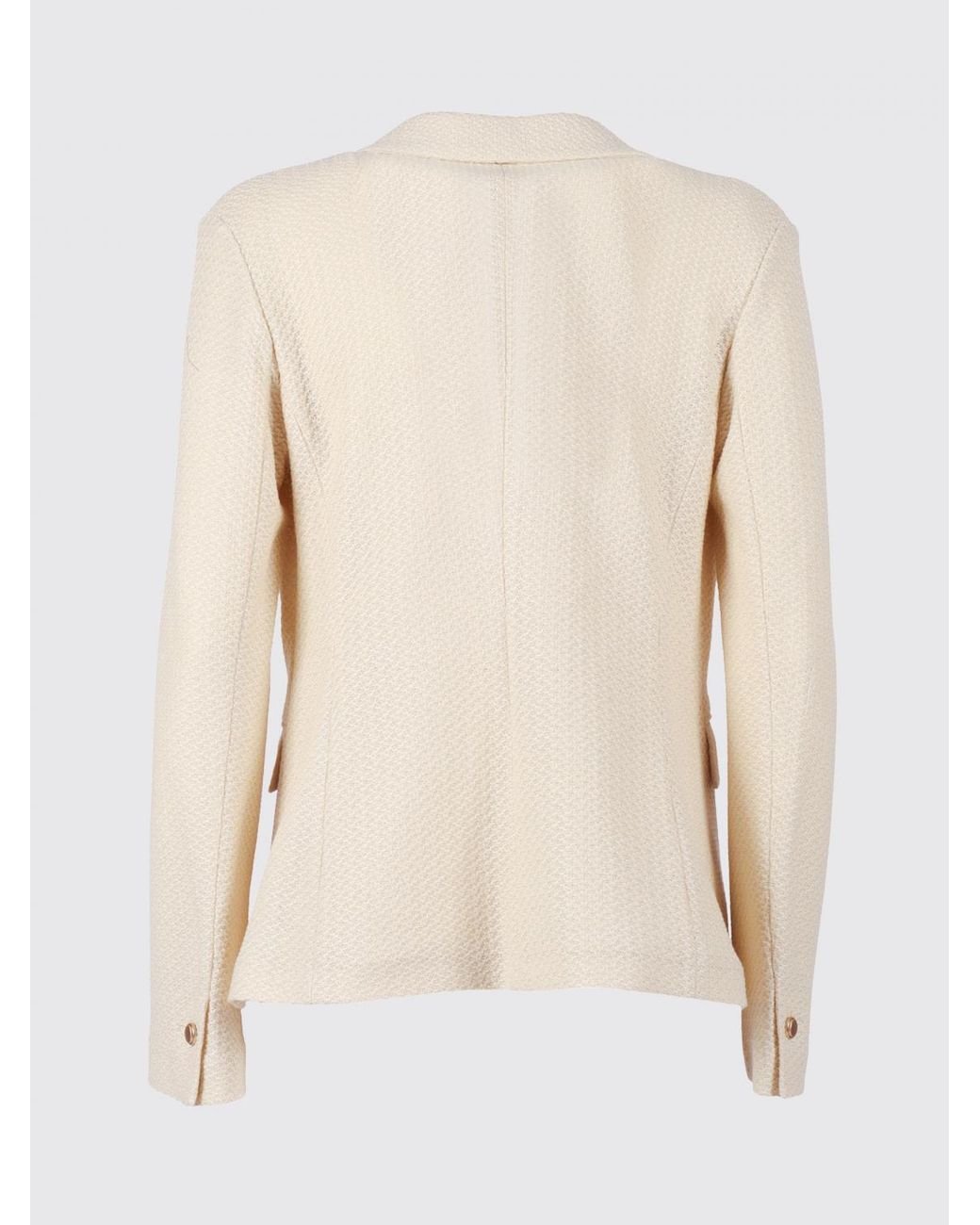 Circolo 1901 Natural Single Breasted Cotton Blazer