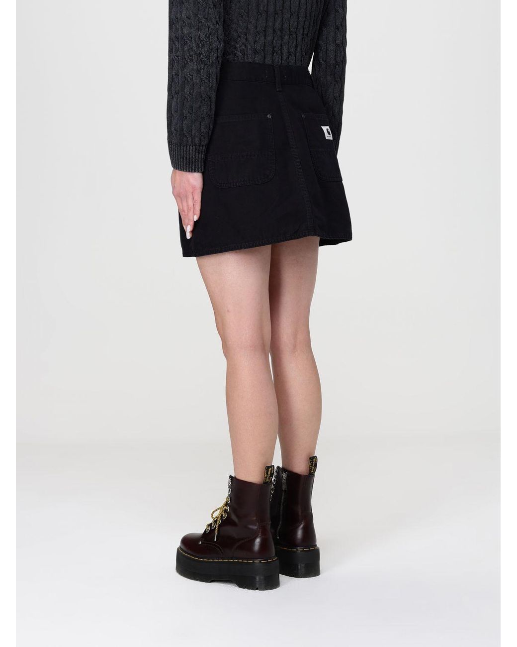 Carhartt Black Denim Mini Skirt