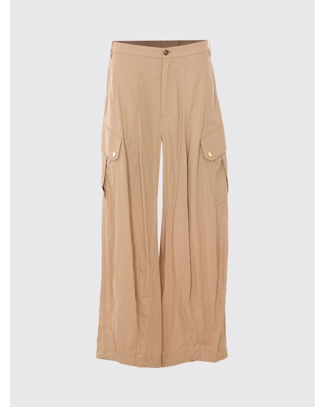 Pinko Natural Cotton Cargo Trousers