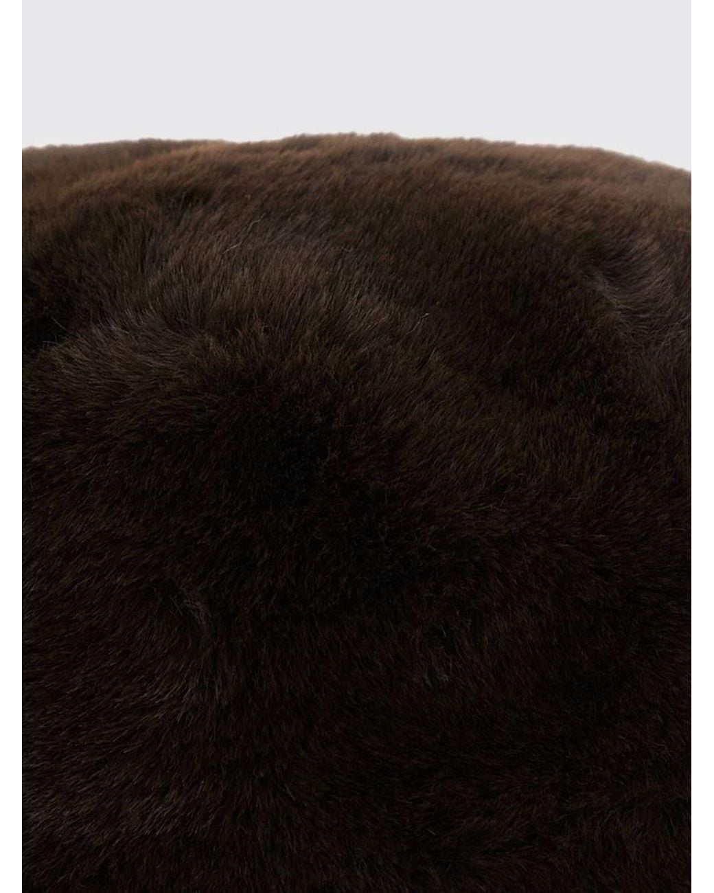 Apparis Black Recycled Faux Fur Bucket Hat