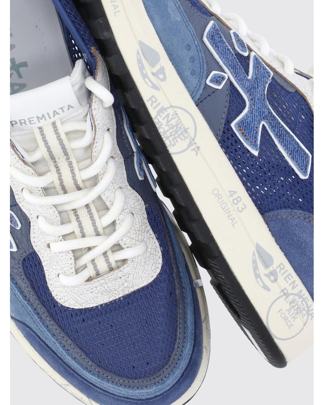 Premiata Blue Shoes for men