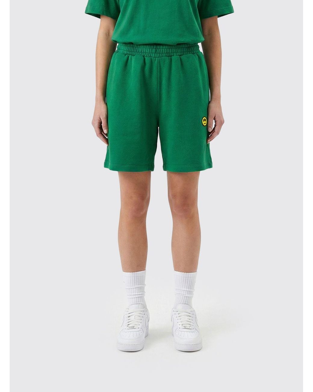Barrow Green Cotton Sport Shorts