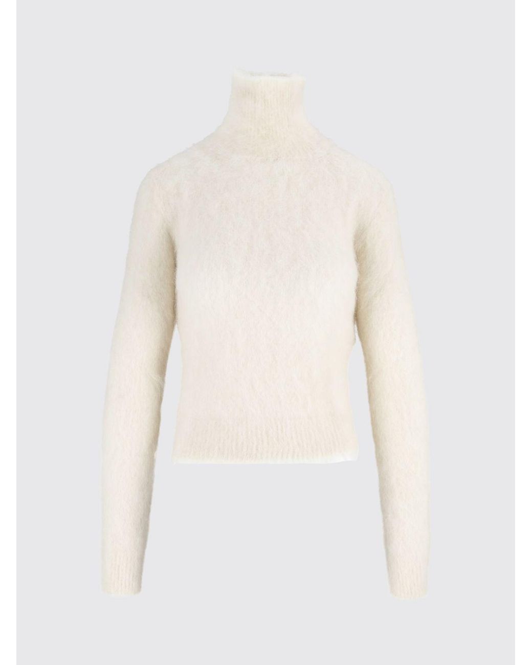 Dondup Blue Slim Fit Alpaca And Mohair Wool Blend Turtleneck Jumper