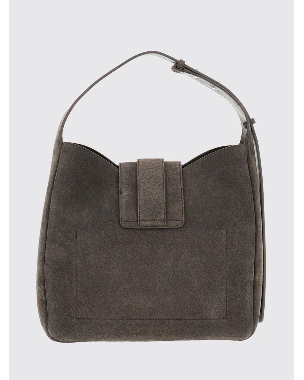 Hogan Black H01X Suede Shoulder Bag With Adjustable Handle