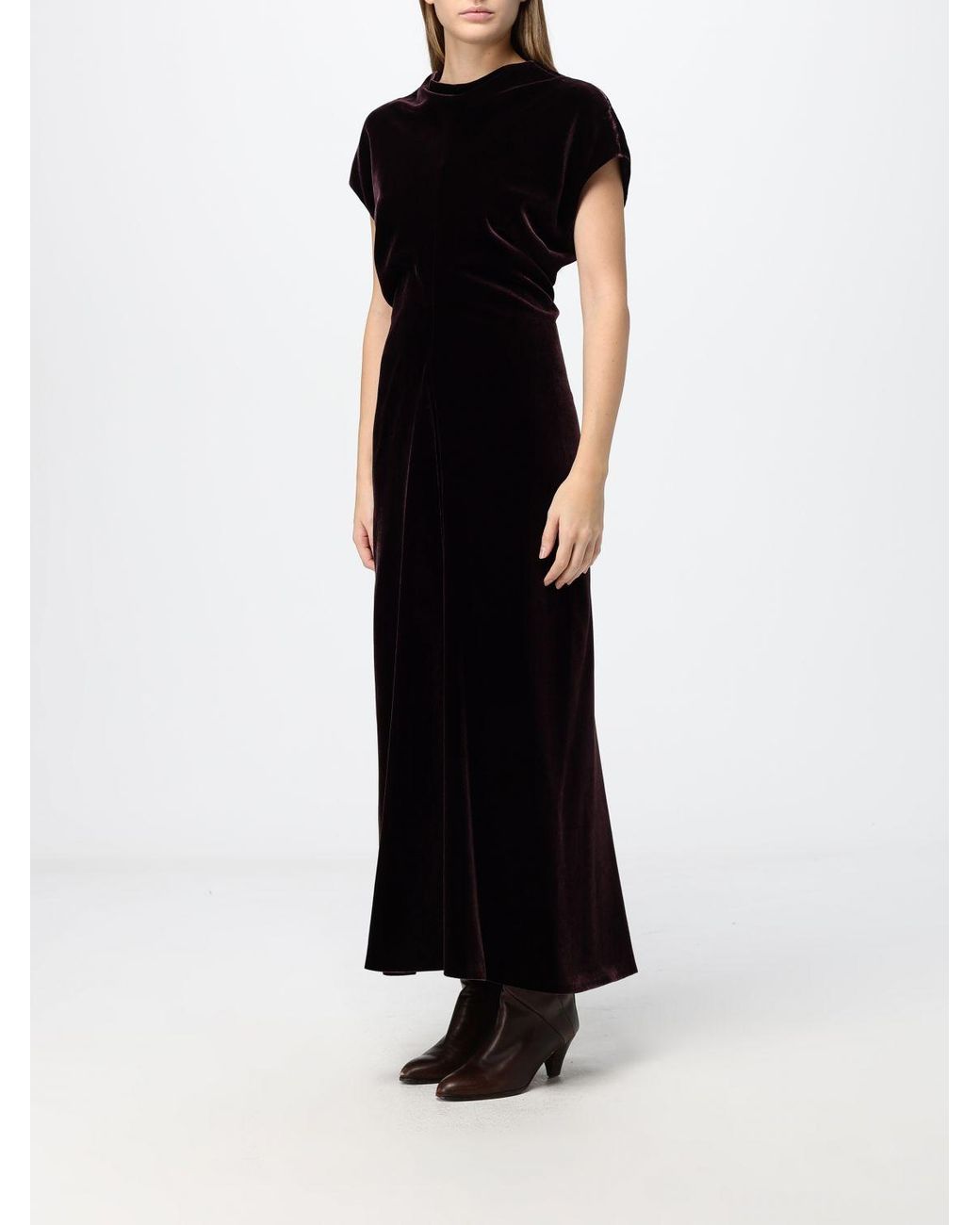 Agnona Black Long Sheath Dress