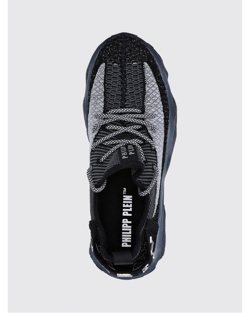 Philipp Plein White Lace-Up Low-Top Sneakers for men