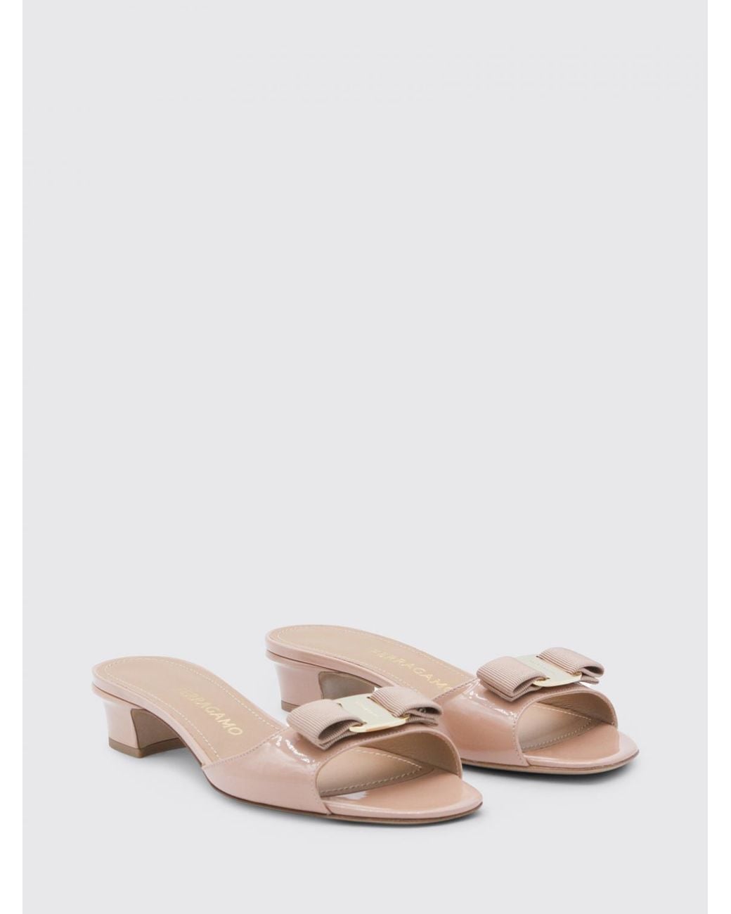 Ferragamo Pink Sandalen Mit Absatz Damen