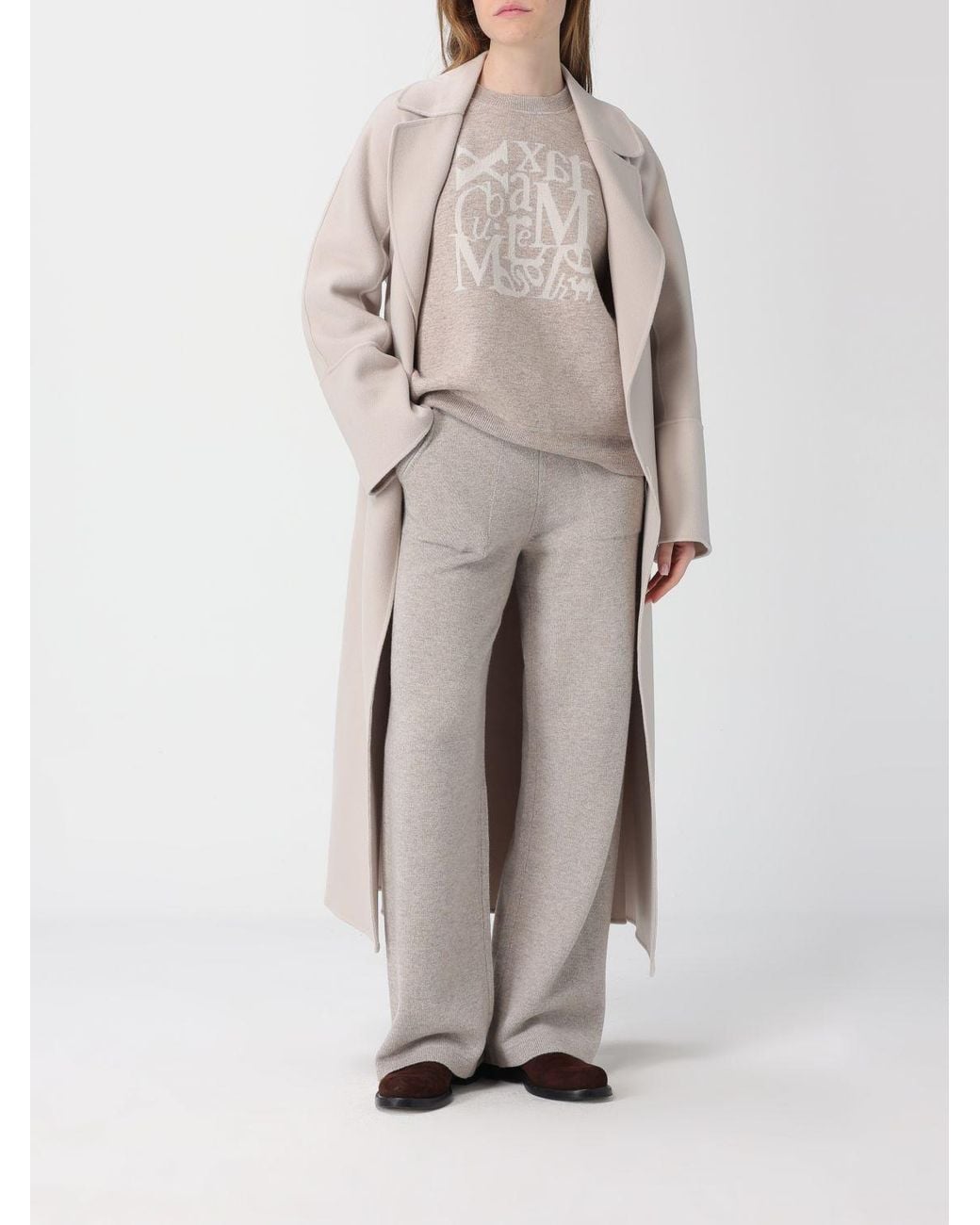 Max Mara Natural Wool Coat
