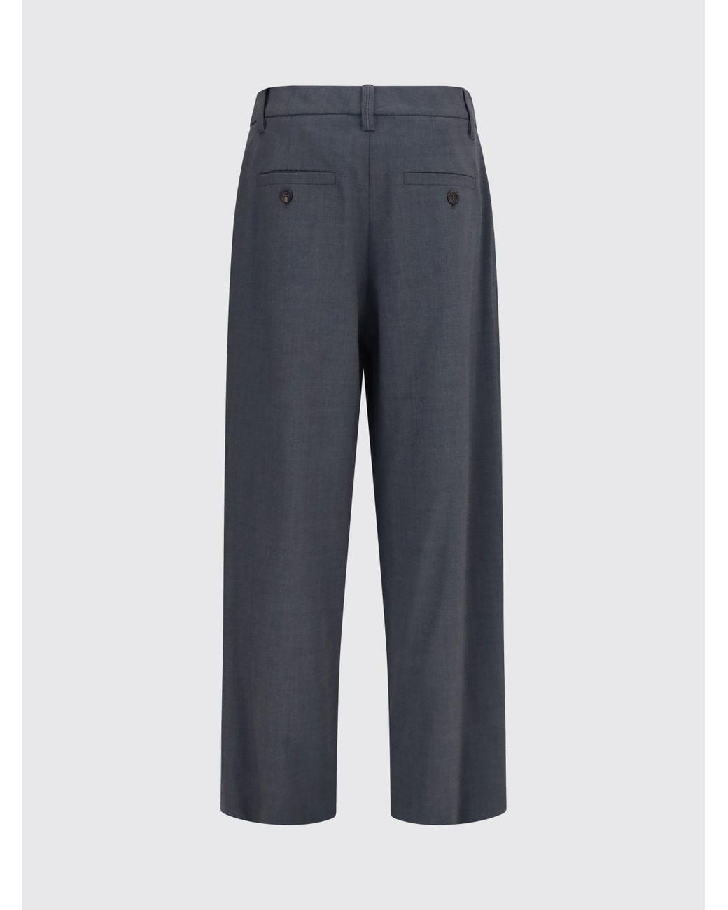 Brunello Cucinelli Black High-Waisted Pleated Wool-Blend Palazzo Trousers