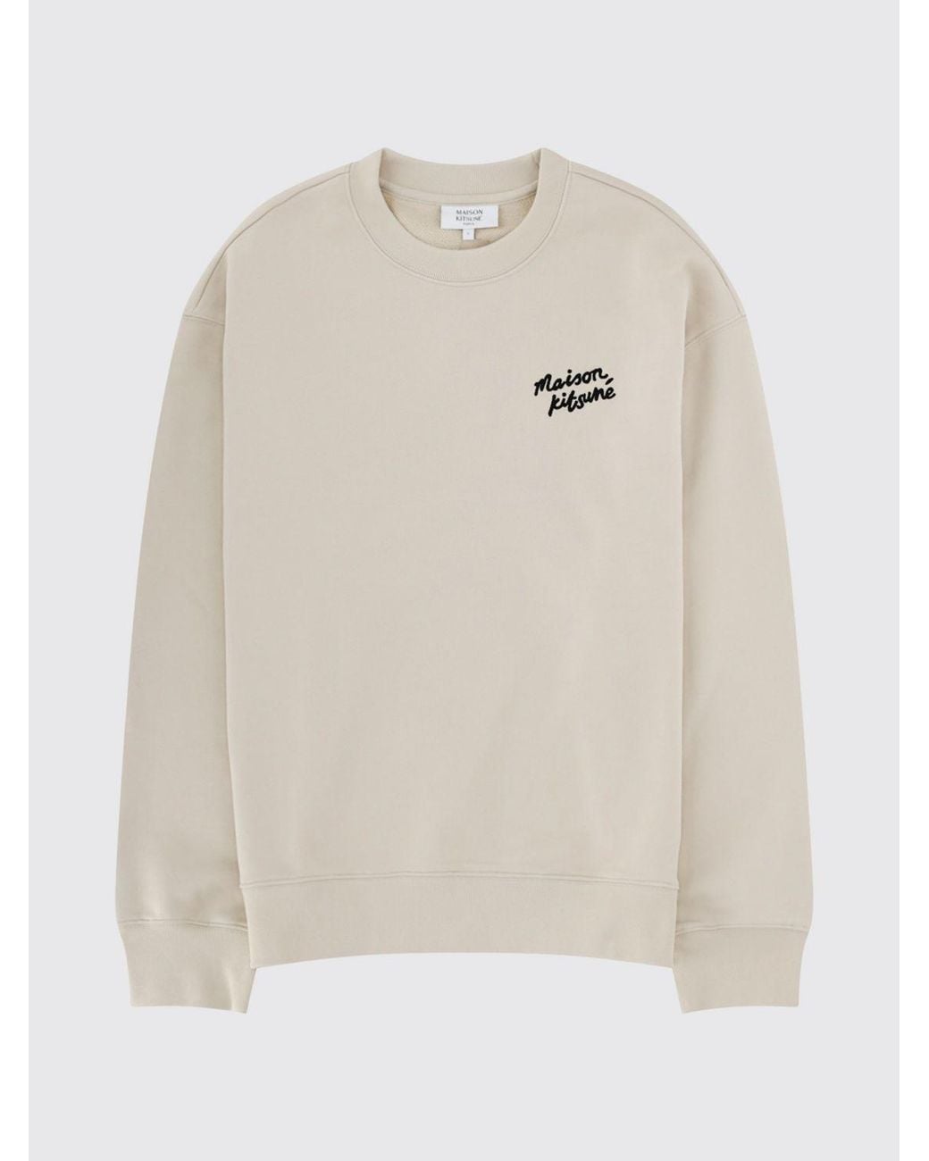 Maison Kitsuné Blue Maison Kitsun&Eacute Cotton Crewneck Sweatshirt for men