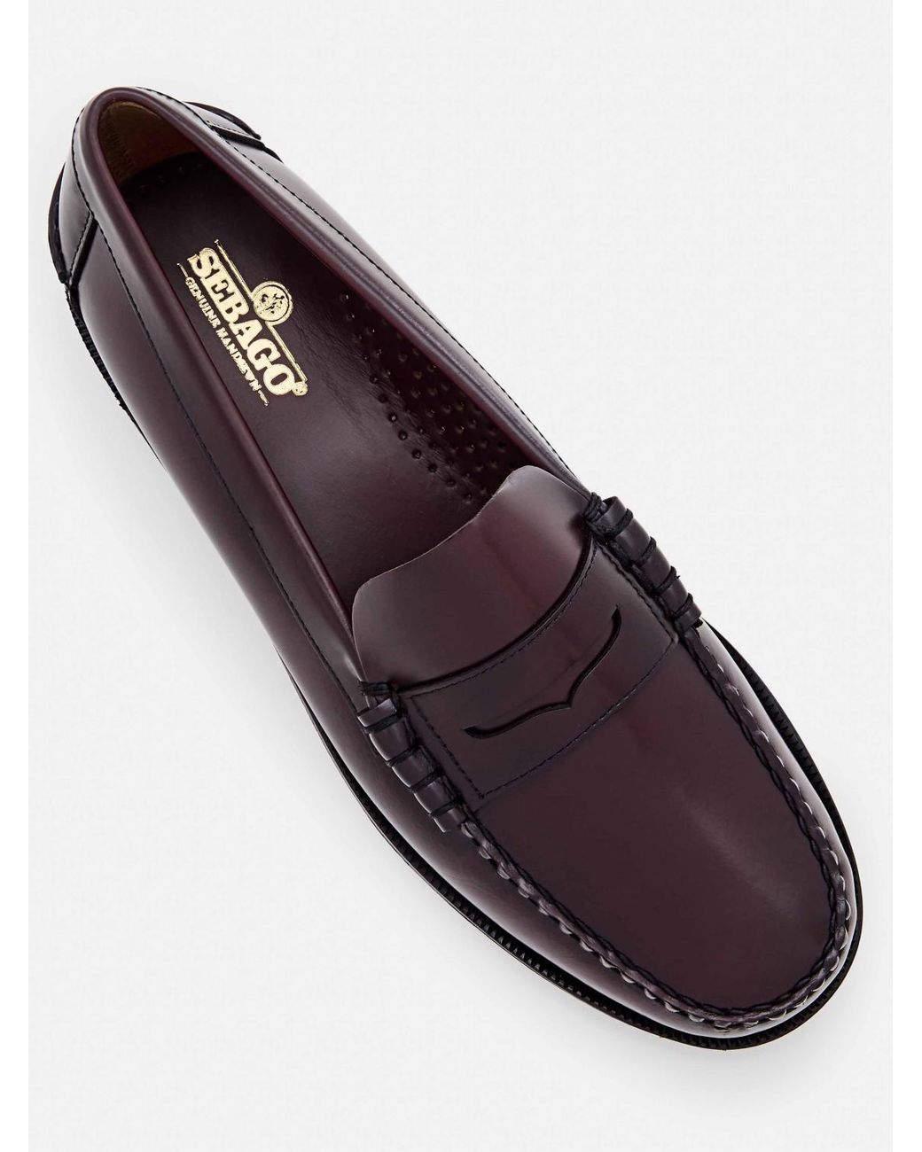 Sebago Brown Classic Dan Brushed Leather Loafers for men