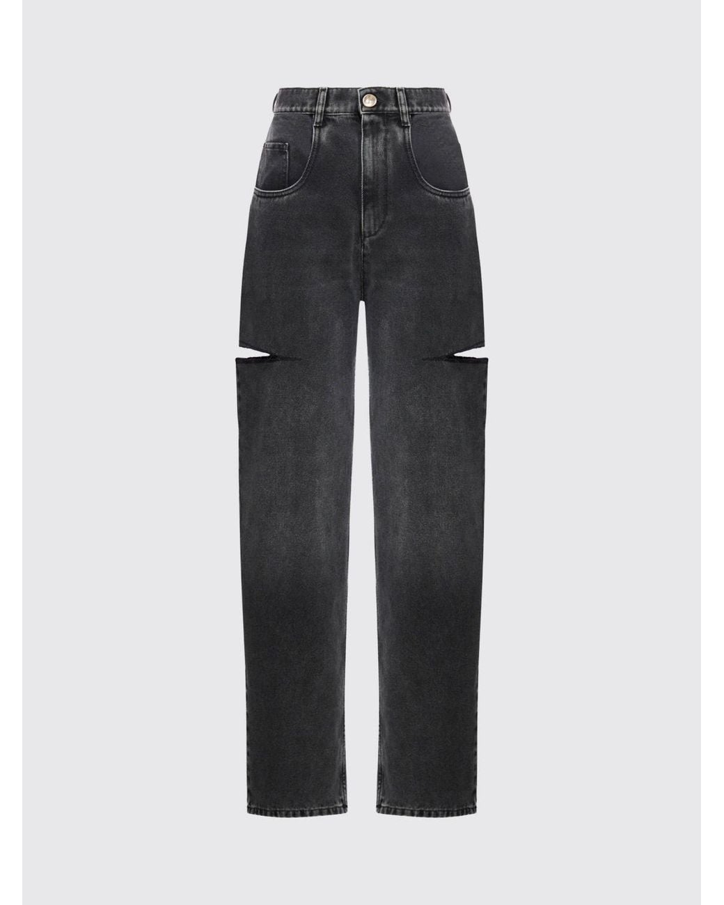 Maison Margiela Blue High-Waisted Wide-Leg Jeans