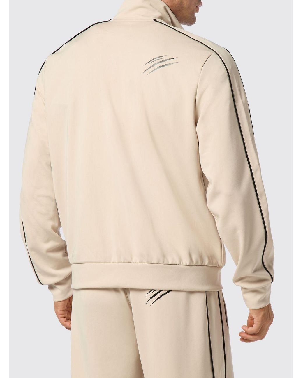 Philipp Plein Natural Polyester Zip-Up Sweatshirt for men