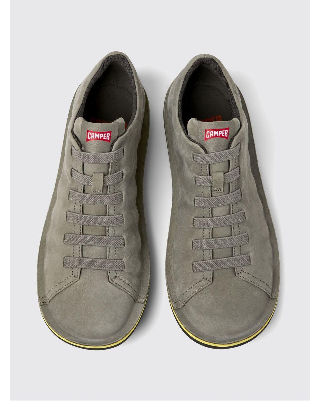 Camper White Beetle Nubuck Sneakers for men