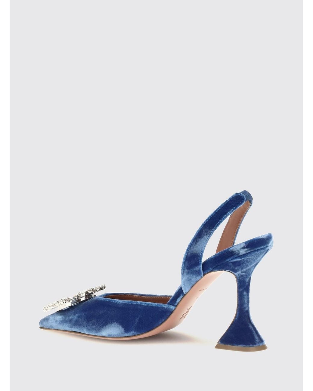 AMINA MUADDI Blue Heeled Sandal