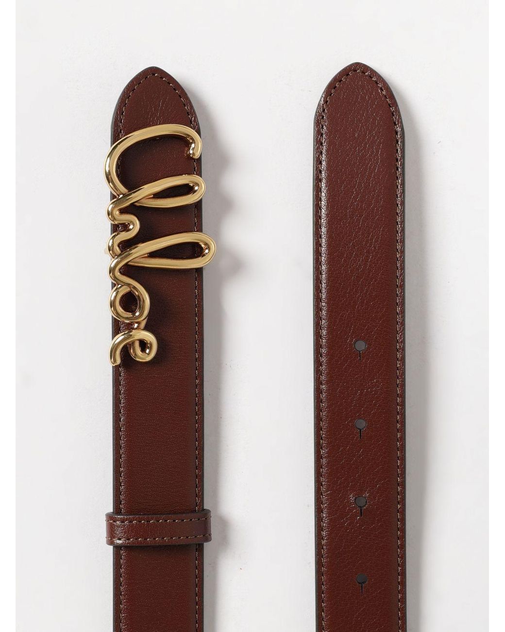 ChloÉ Cinturón Icónico De Piel Chloé de color Brown