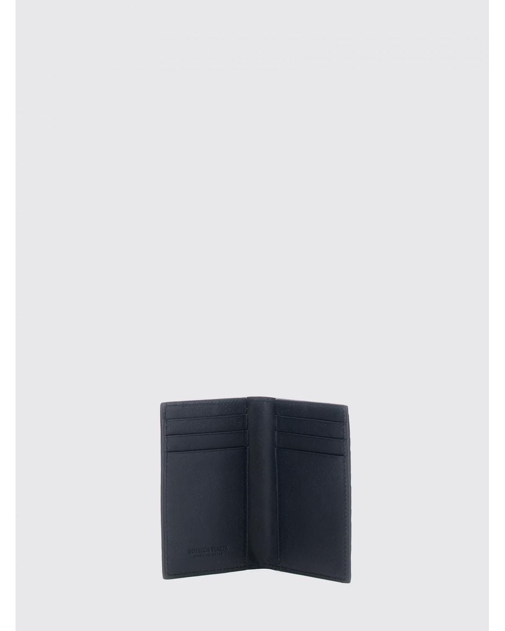 Bottega Veneta Blue Bifold Card Holder for men