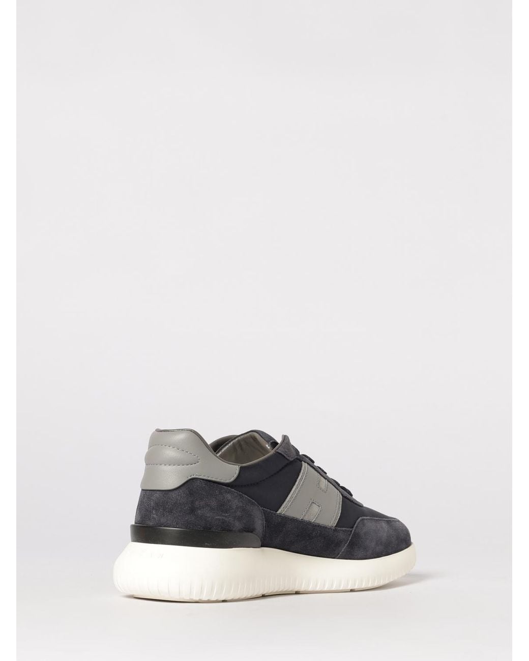 Hogan Blue Interactive³ Suede And Nylon Sneakers for men
