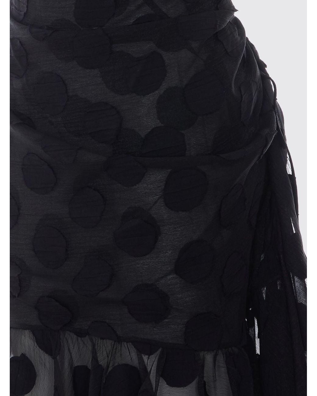 Vivienne Westwood Black Ginnie Off-The-Shoulder Draped Crêpe Midi Dress