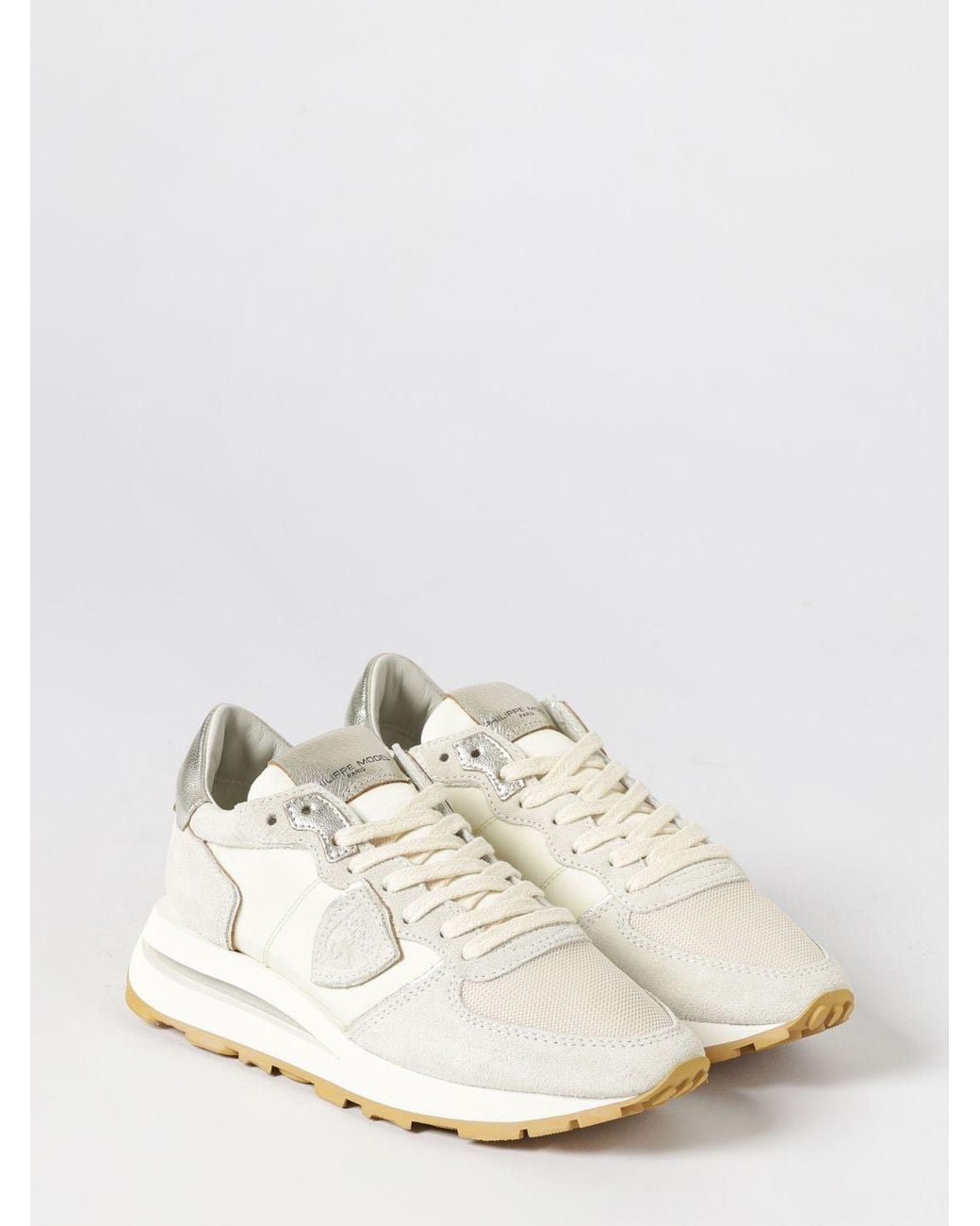 Philippe Model White Tropez Haute Suede Sneakers