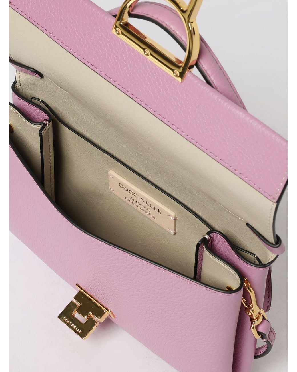 Coccinelle Pink Arlettis Mini Grained Leather Bag